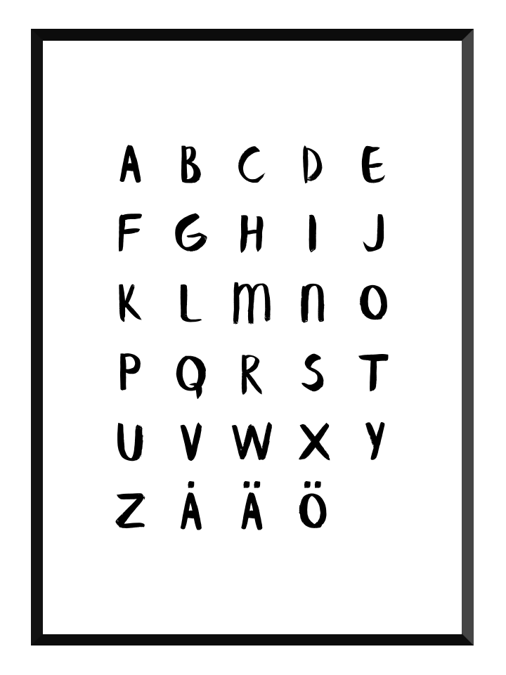 alfabetet poster