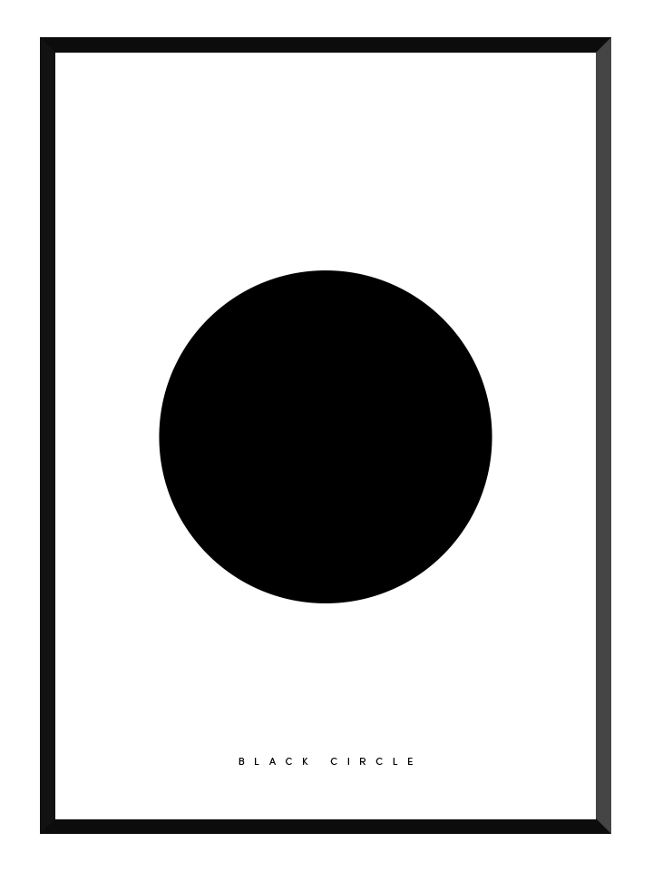 black circle poster