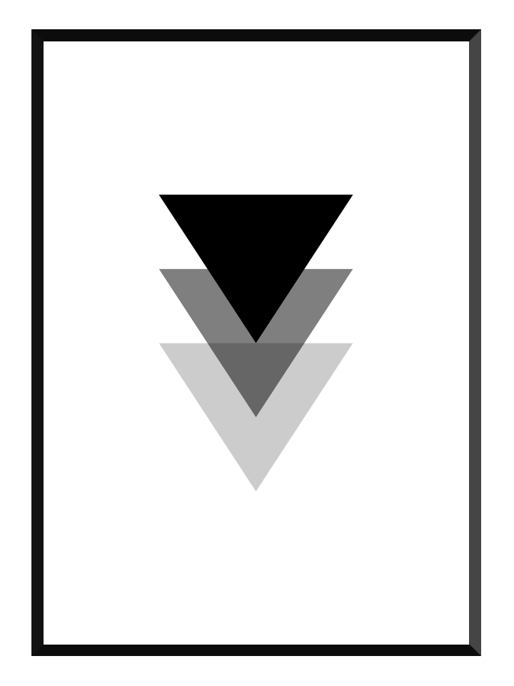 black triangle poster