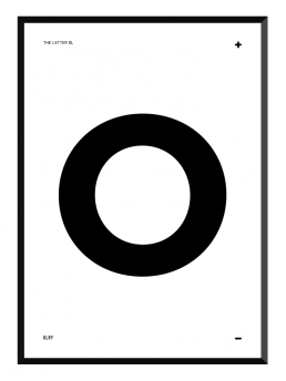 bokstavstavla O posters prints glry