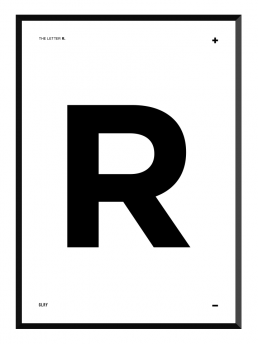 bokstavstavla R posters prints glry