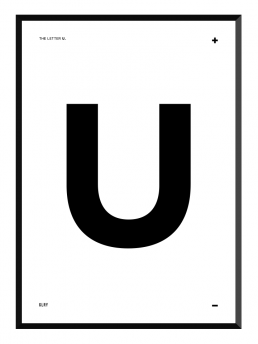 bokstavstavla U posters prints glry