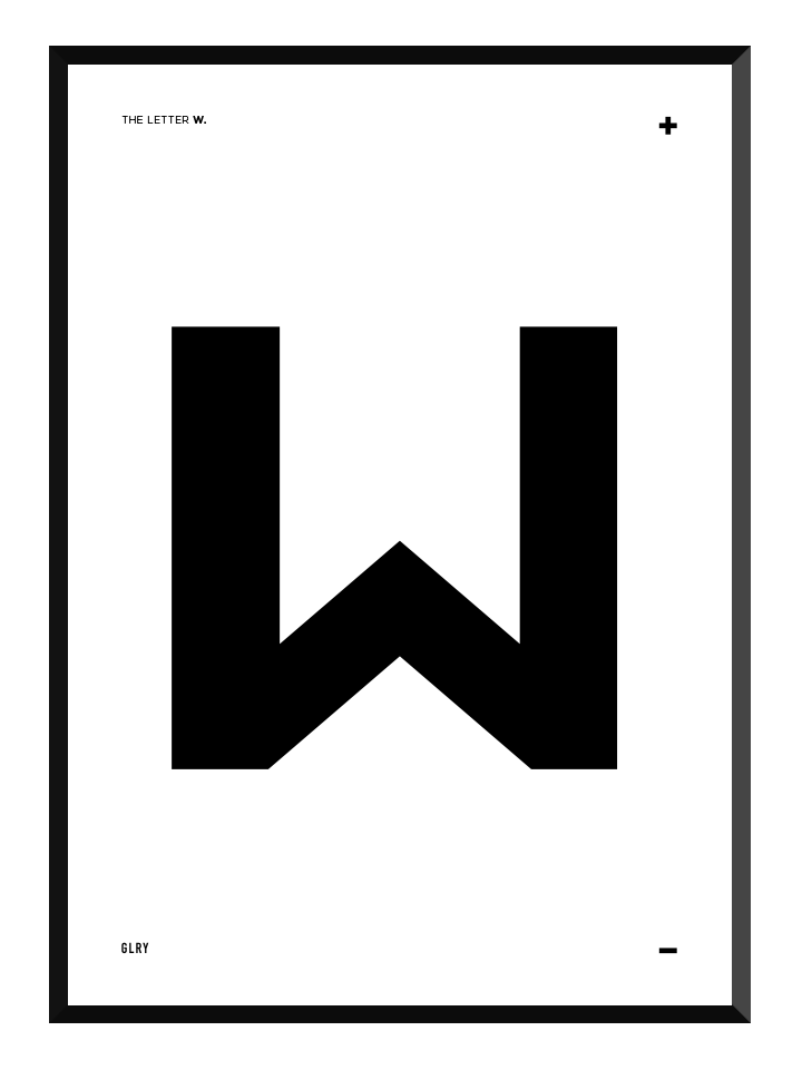 bokstavstavla w posters prints glry