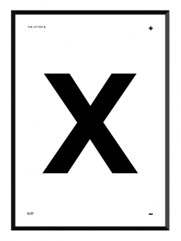 bokstavstavla X posters prints glry
