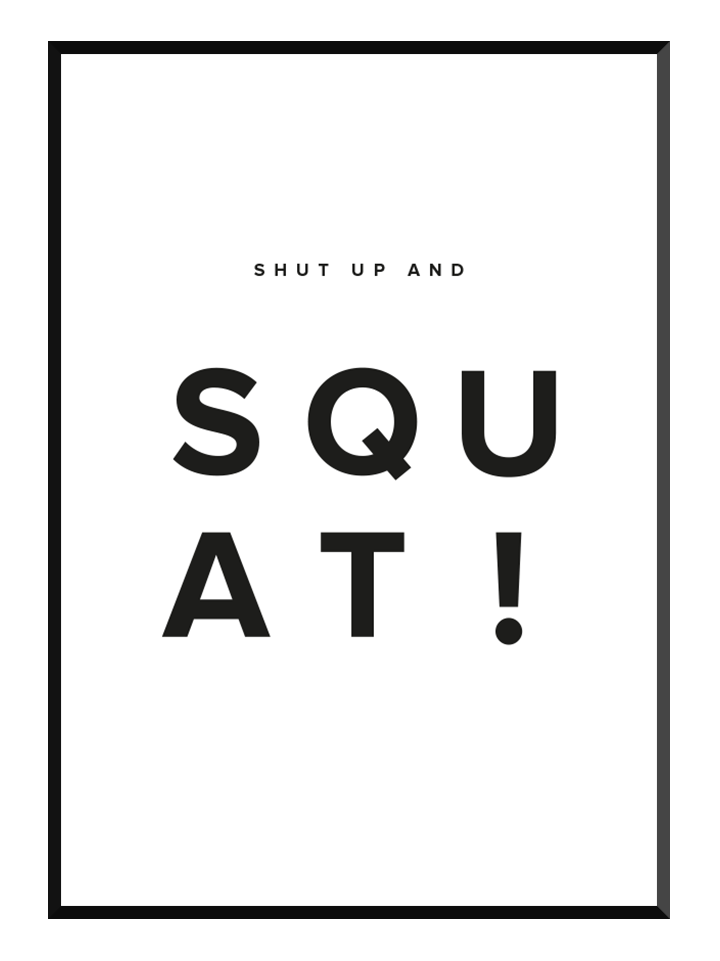 Squat Poster