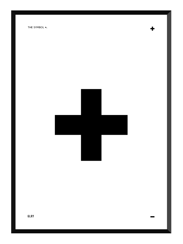 bokstavstavla + plus posters prints glry
