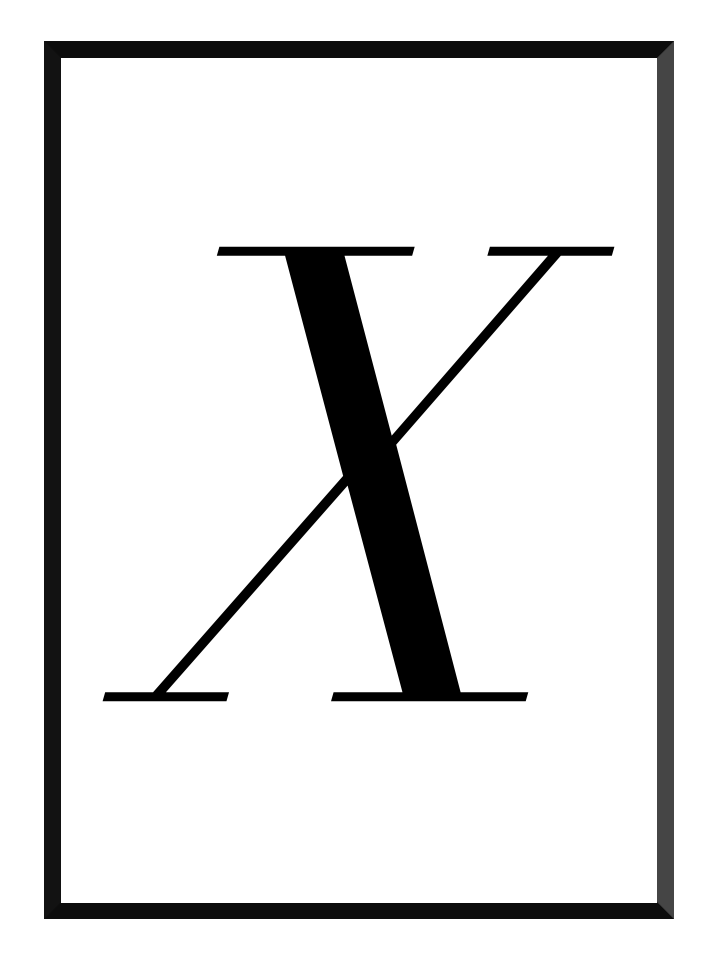x poster